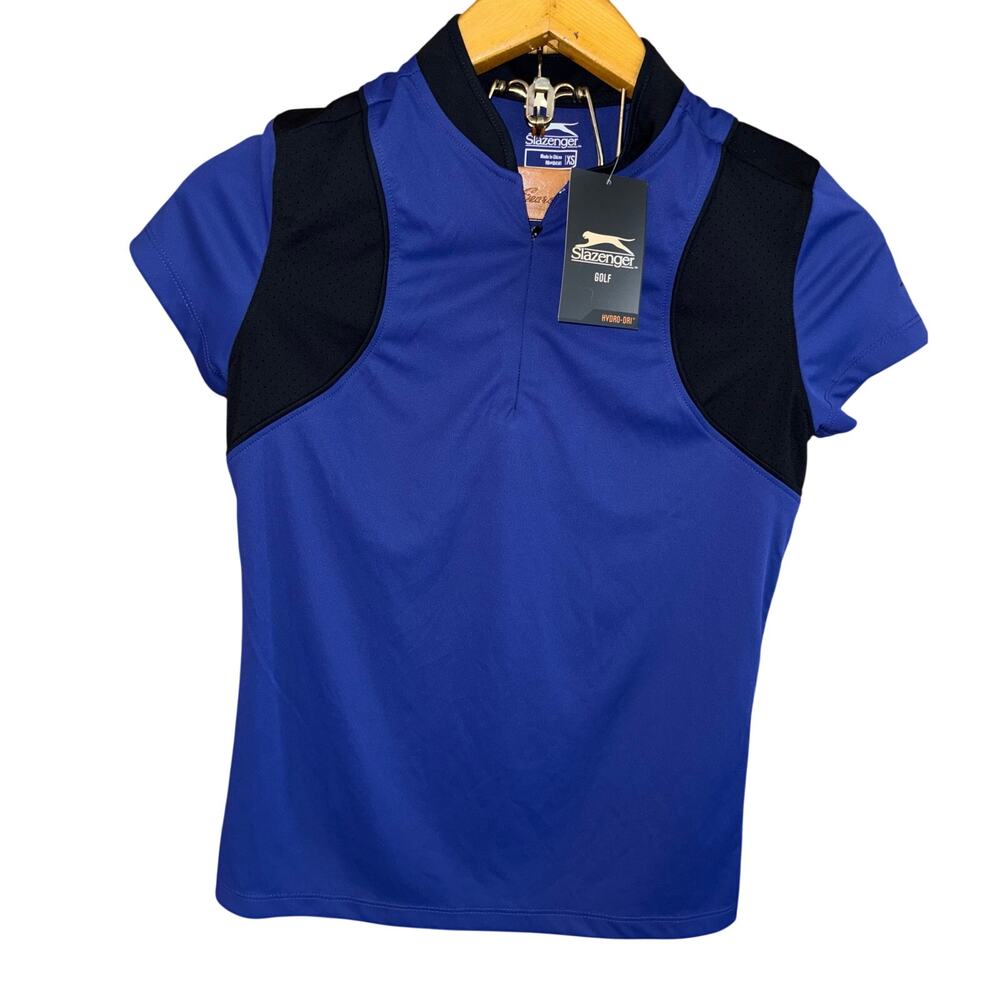 Slazenger Golf Hydro-Dri women's 1/4 zip short sleeve shirt NWT (XS)